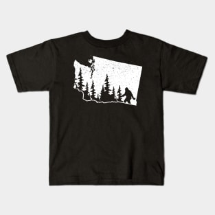 Washington Bigfoot State Kids T-Shirt